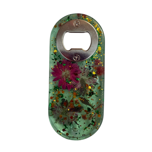 "Floral Bloom" – Resin Bottle Opener
