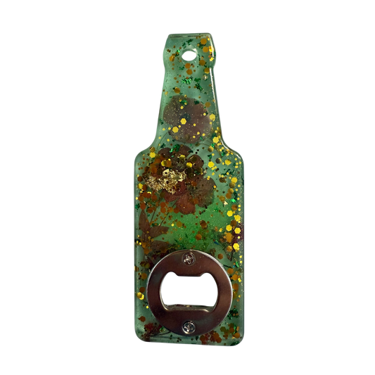 "Forest Sparkle" - Resin Bottle Opener