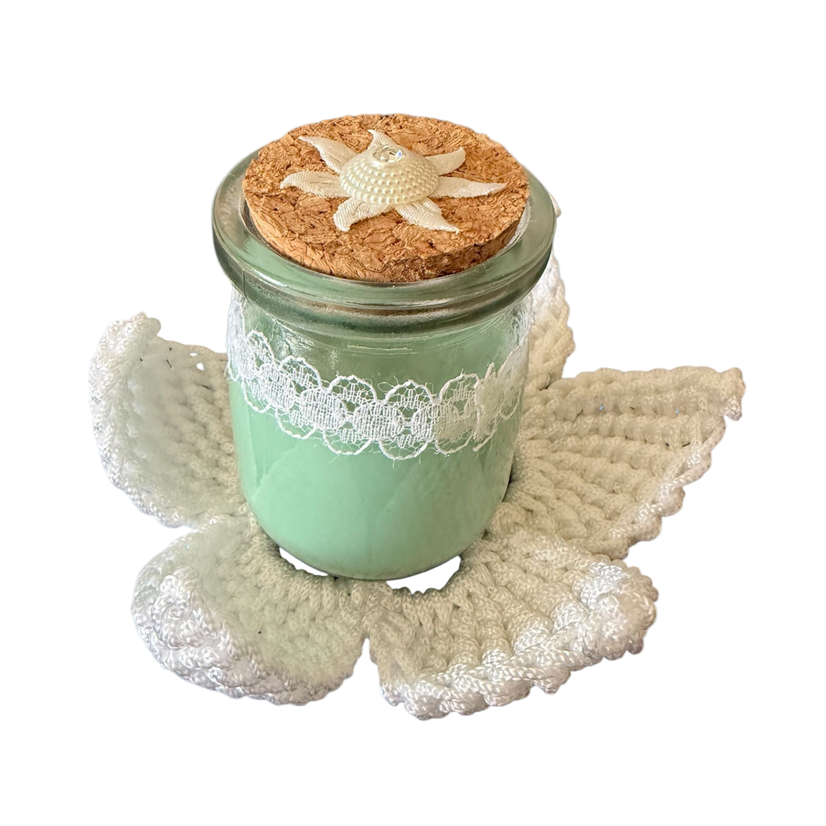 Candle with Lace